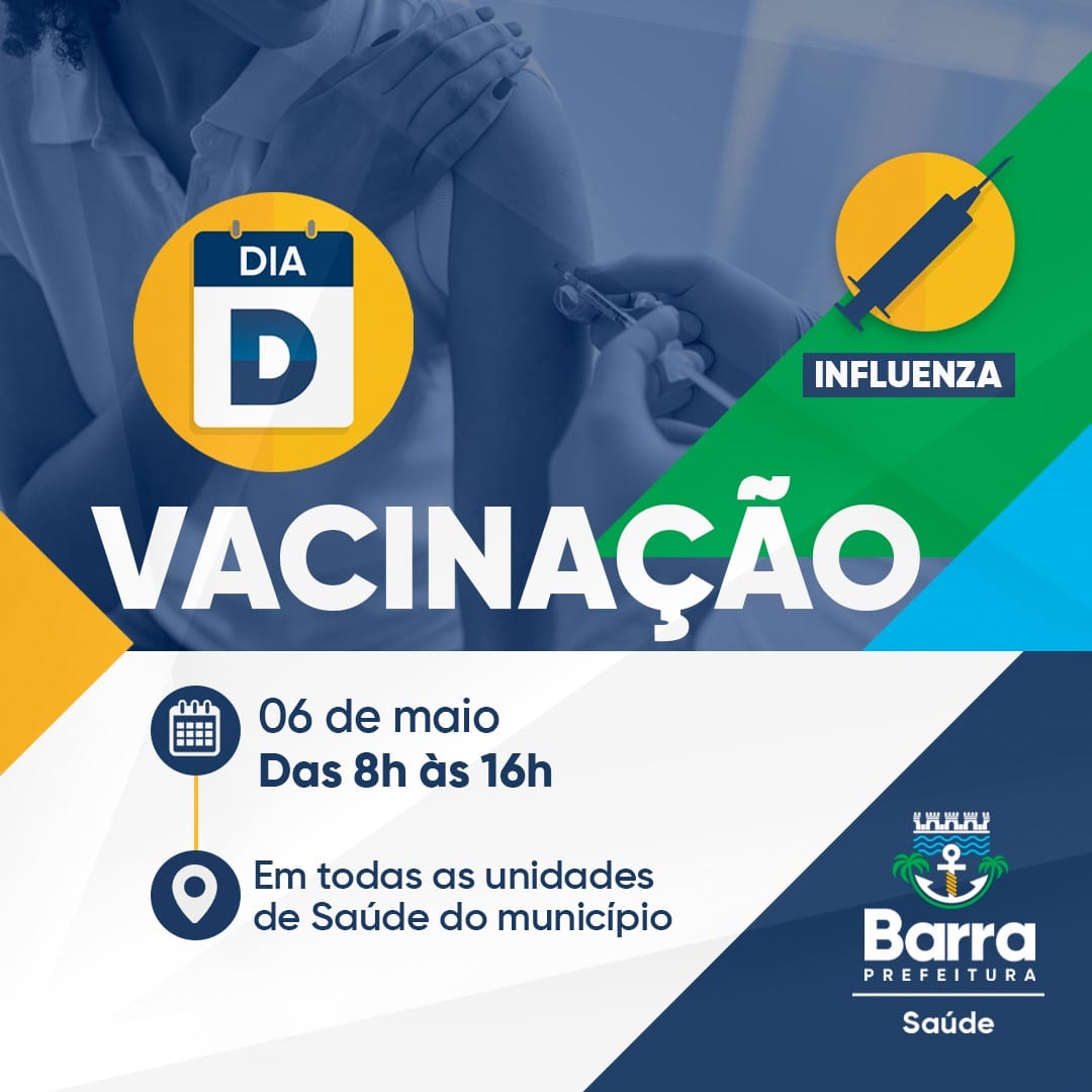 Barra Terá O Dia D De Vacinação Contra Influenza Neste Sábado 6 De